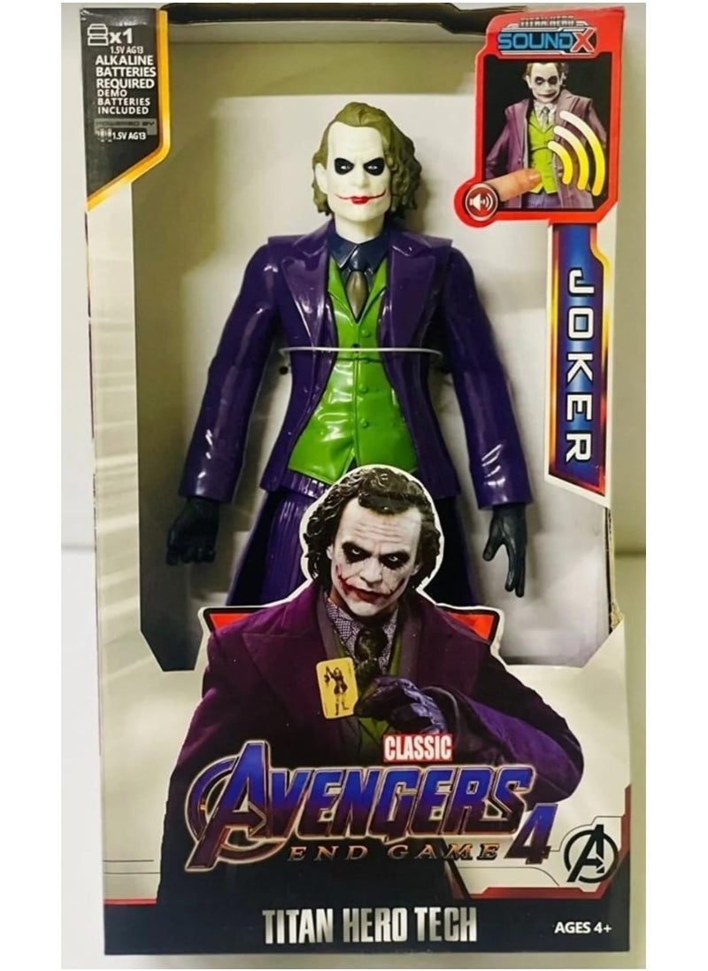 Titan hero series collectibles 12-Inch Joker Action Figure, Kids Toys For Boys And Girls Ages 3 +