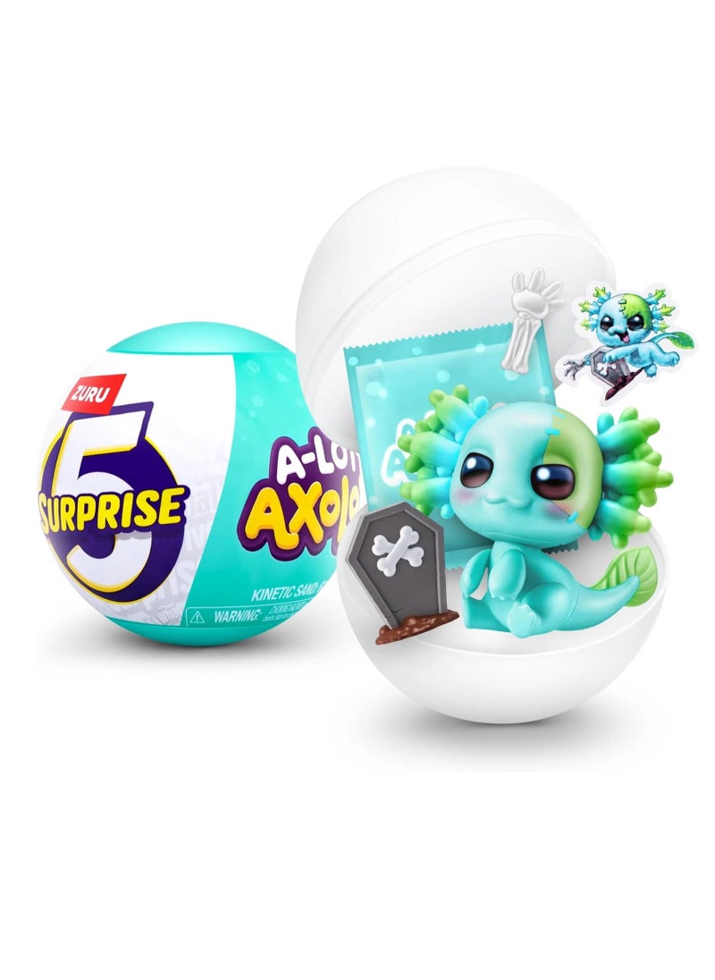 5 Surprise Mini Brands! A-Lot-A Axolotls Series 1 Mystery Pack