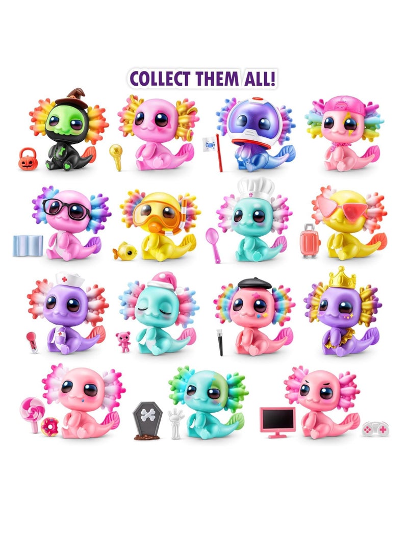 5 Surprise Mini Brands! A-Lot-A Axolotls Series 1 Mystery Pack