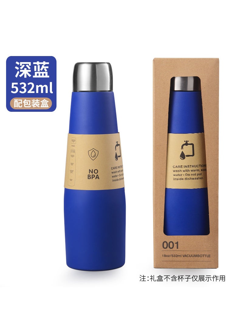 Cross-border Hot-selling High-value Thermos Cup 304 Stainless Steel Vacuum Cup Coke Bottle Large Capacity Portable Sports Cup Blue