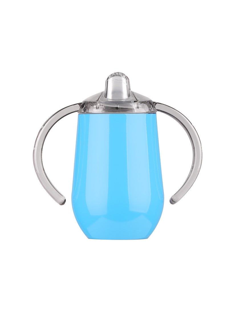 Stainless Steel Vacuum U-Shaped Wine Cup Sky Blue