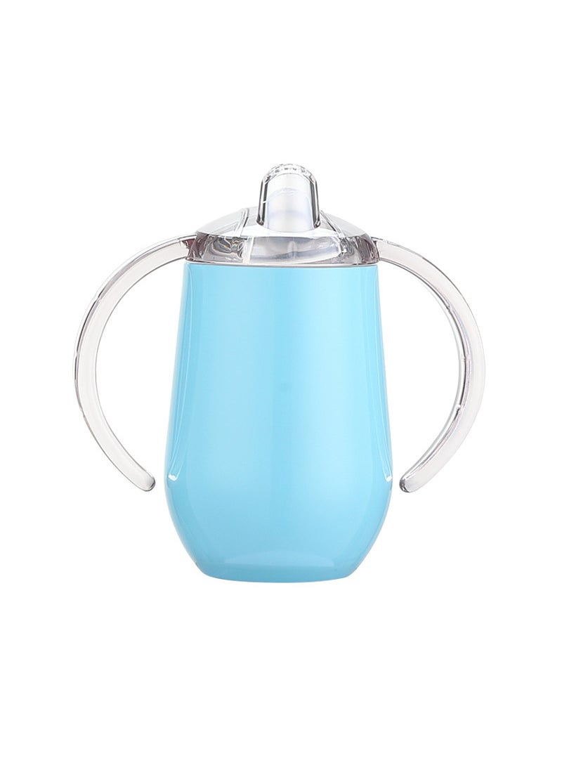 Stainless Steel Vacuum U-Shaped Wine Cup Light blue