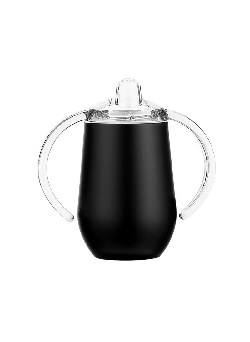 Stainless Steel Vacuum U-Shaped Wine Cup Black