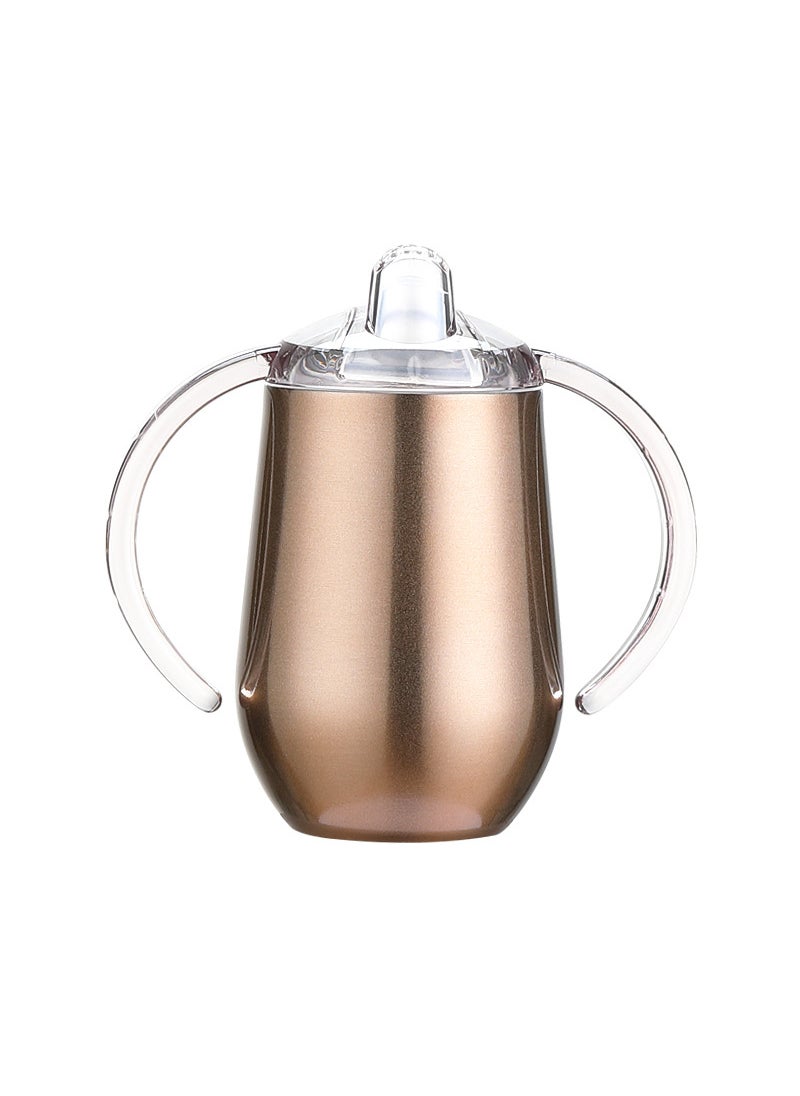 Stainless Steel Vacuum U-Shaped Wine Cup Champagne Gold