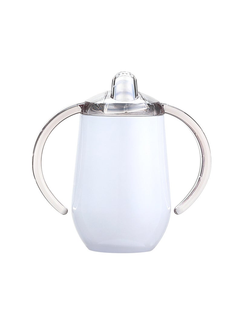 Stainless Steel Vacuum U-Shaped Wine Cup White