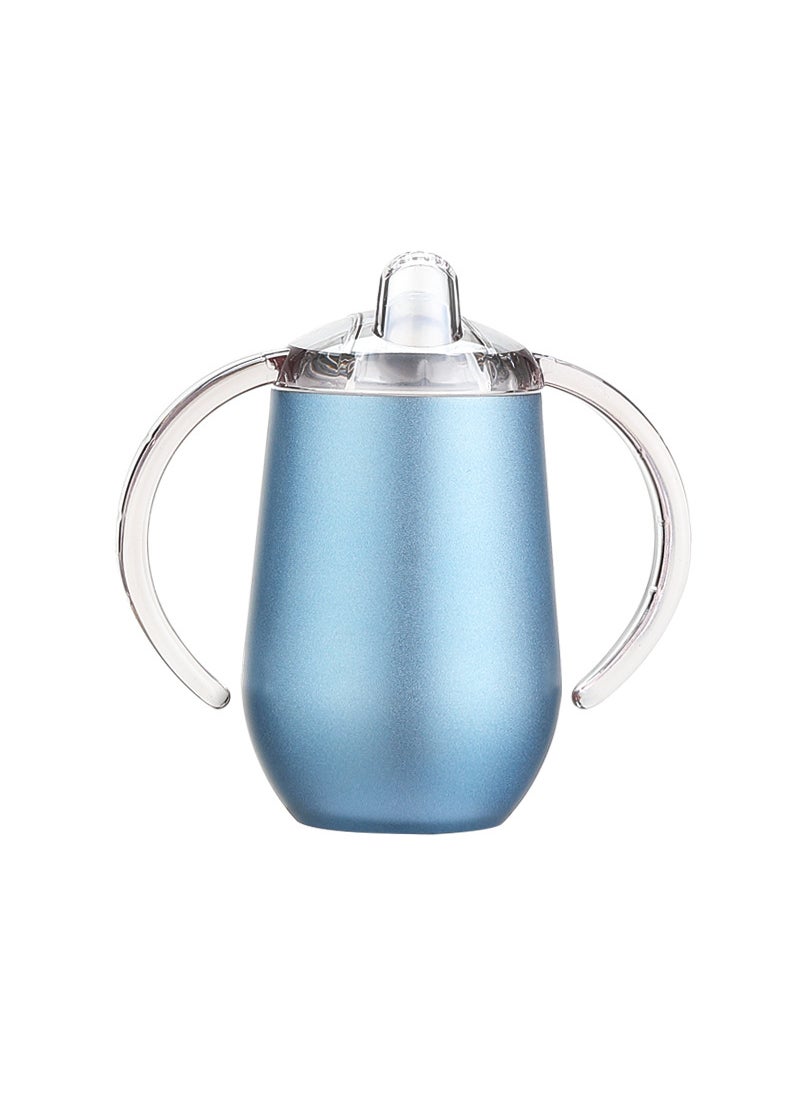 Stainless Steel Vacuum U-Shaped Wine Cup Frosted blue