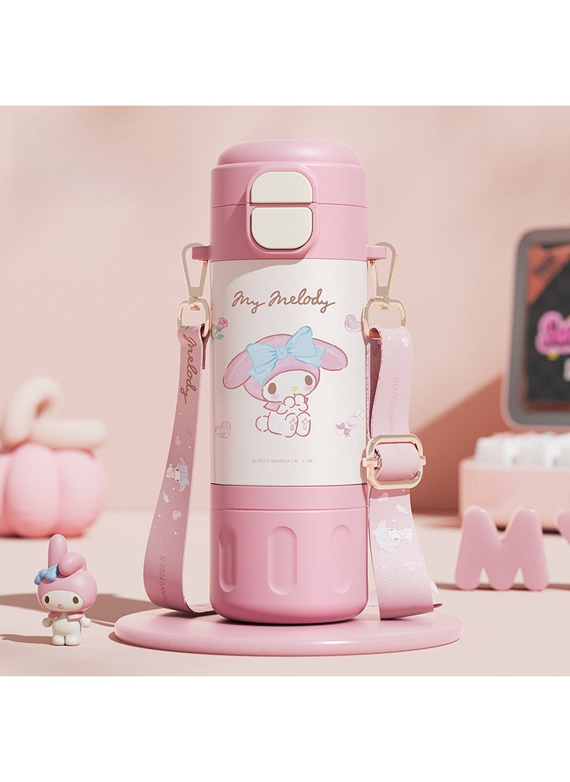 Sanrio Kuromi Kids Trendy Thermal Cup with Strap 480ml melody double drink cup with strap