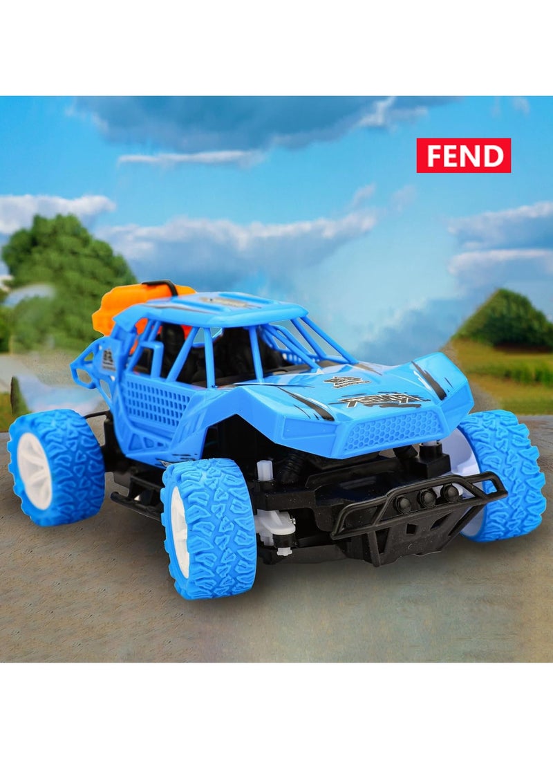 Fend Rechargable Remote Control Water Spray Runner Climbing Car with Rear Fog LED Light for Kids Blue