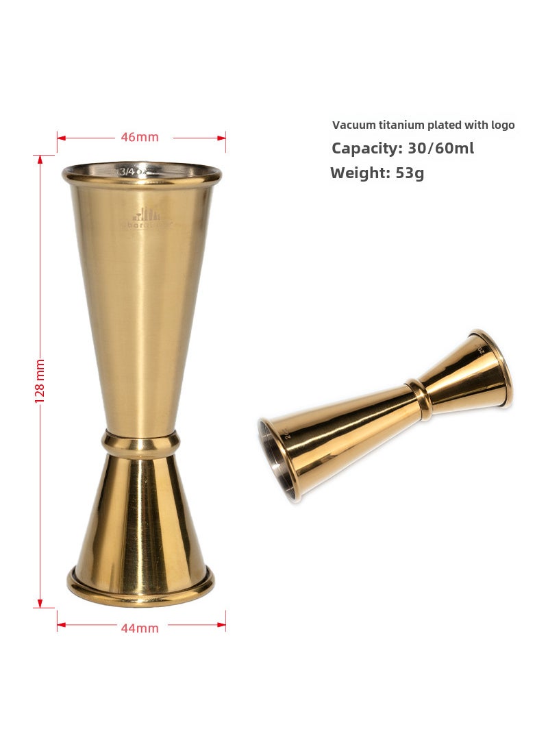 304 Stainless Steel Double Jigger Cocktail Ounce Cup with Measurements 15/22ml