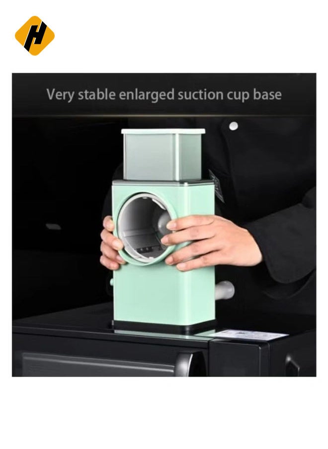 vegetable-cutter1x20 Multifunctional Vegetable Grater Fruit Vegetable Slicer Easy Clean 4 in 1 Adjustable Handheld Vegetable Slicer Spiral Drum Slicer Assorted, 1x20