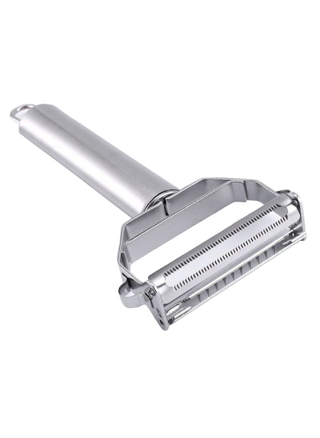 Double Layer Vegetable Peeler Silver