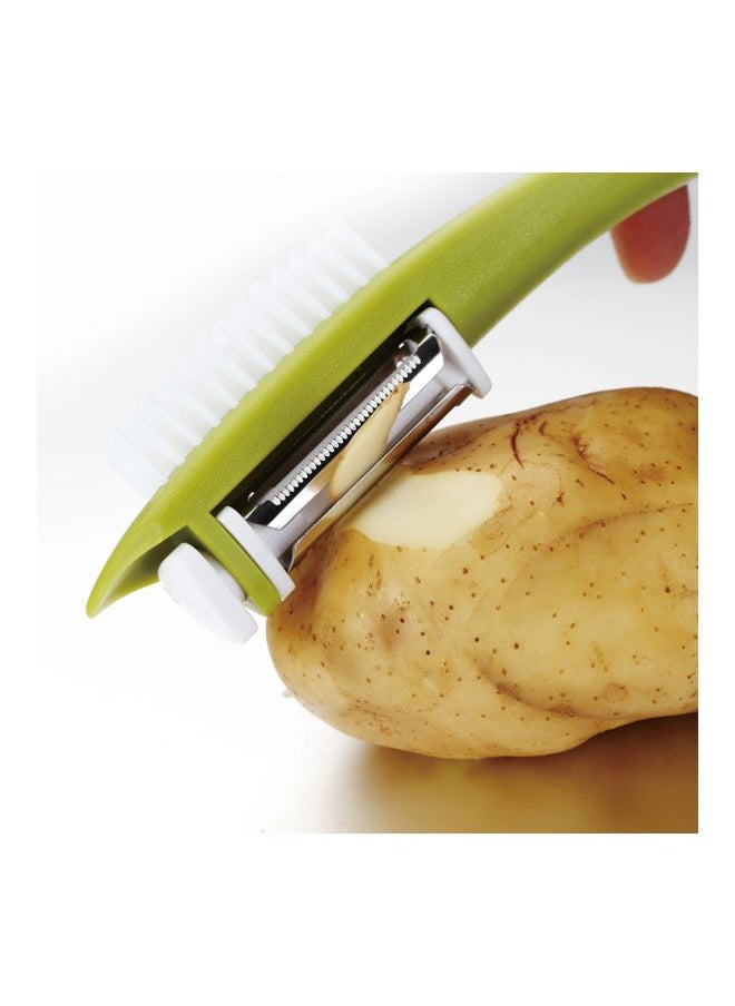 3-In-1 Peeler Green 21x5x3cm