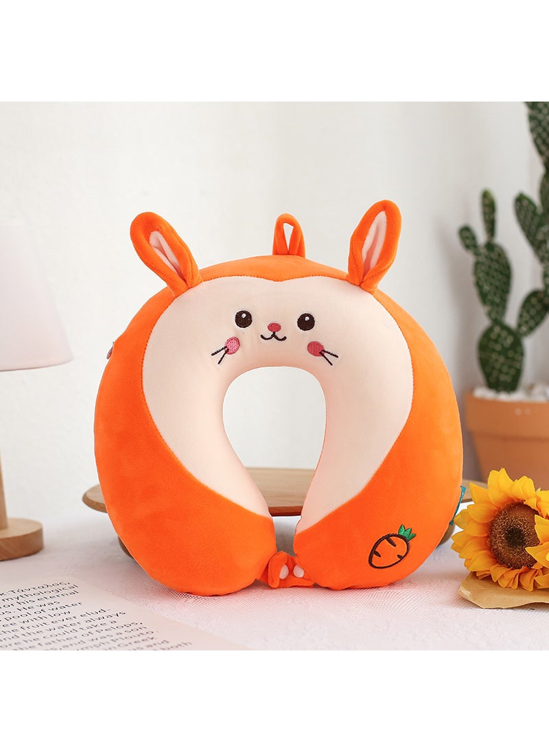 Memory Foam Cartoon U-Shaped Neck Pillow Rabbit