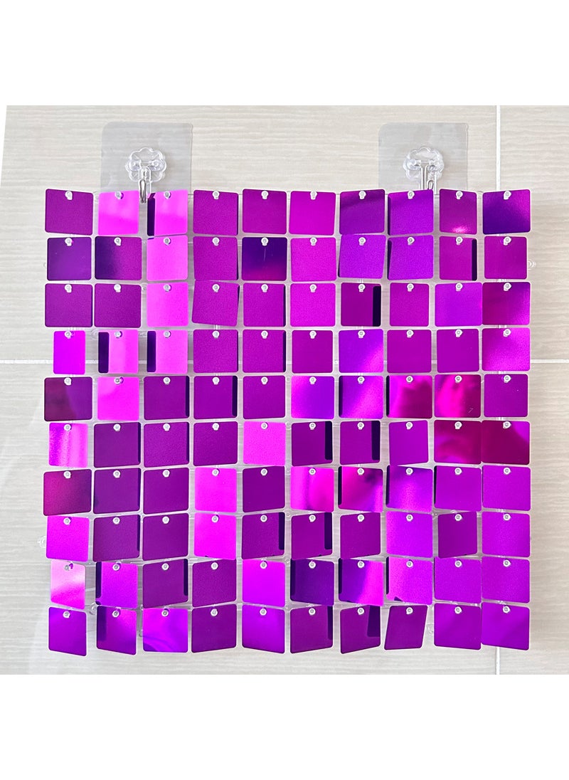 Sequin Wall Panels for Party Decor JX-2231 mirror purple