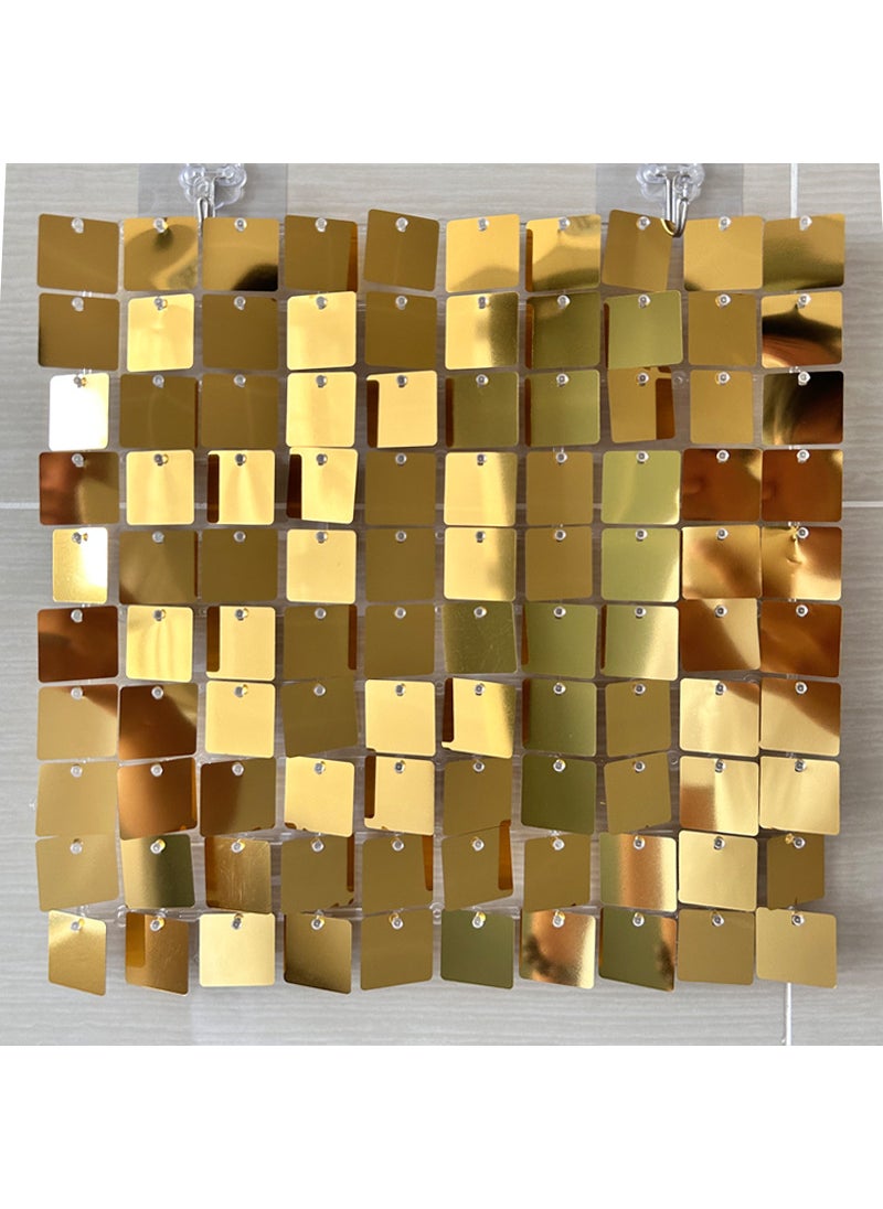 Sequin Wall Panels for Party Decor JX-2252 light gold