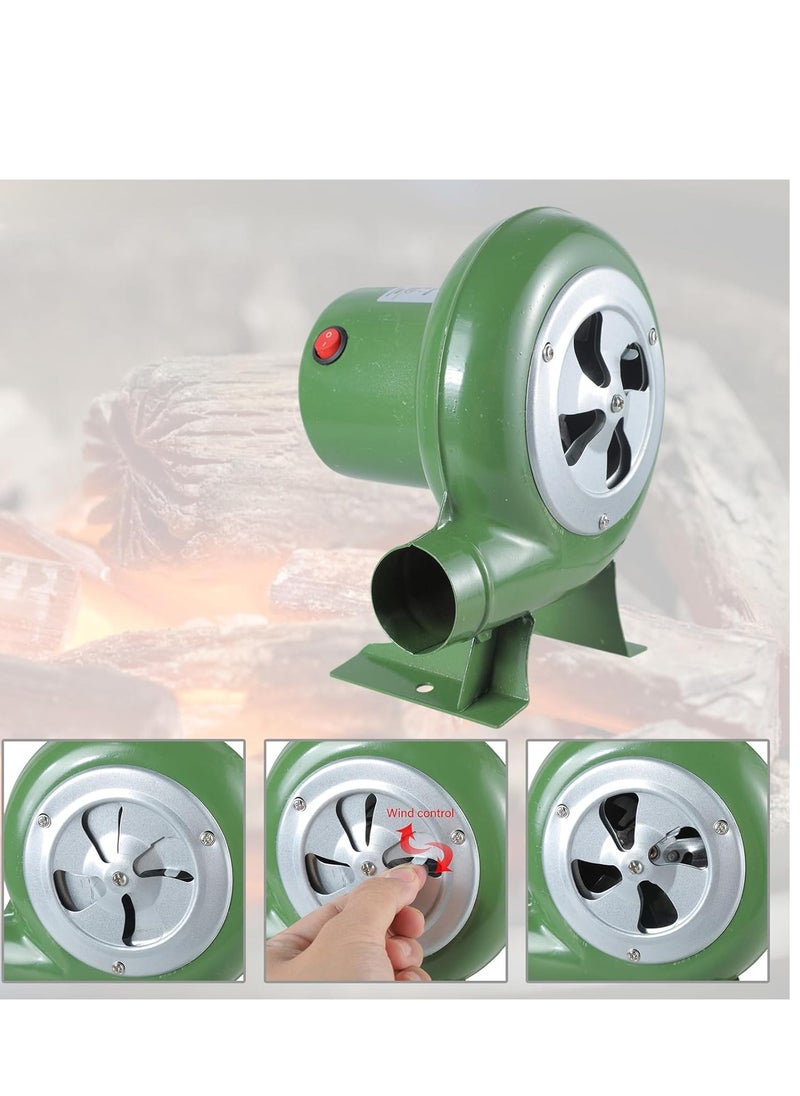 40W BBQ Fan DC12V Powered 5500RPM Smoker Fan for Picnics Camping BBQ Cooking Variable Speed Air Blower Fan