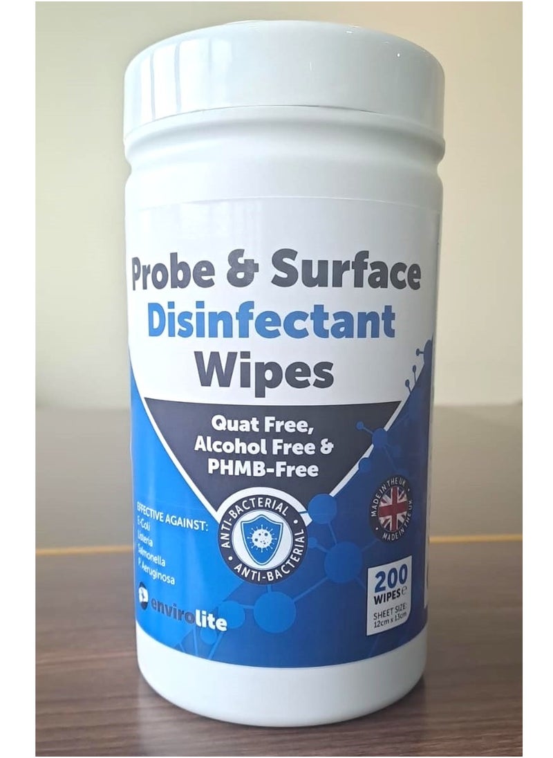 Food Contact Safe Probe Disinfectant Wipes