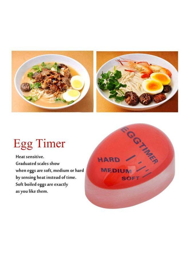 Egg Colour Changing Timer Red 5.6x4x4centimeter