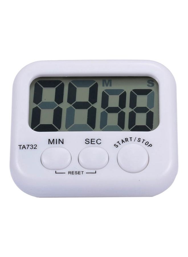 Mini Digital Kitchen Timer white 80x70x25mm