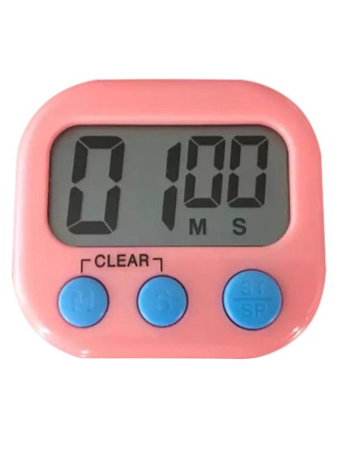 Digital Countdown LCD Timer Pink/Blue 7cm