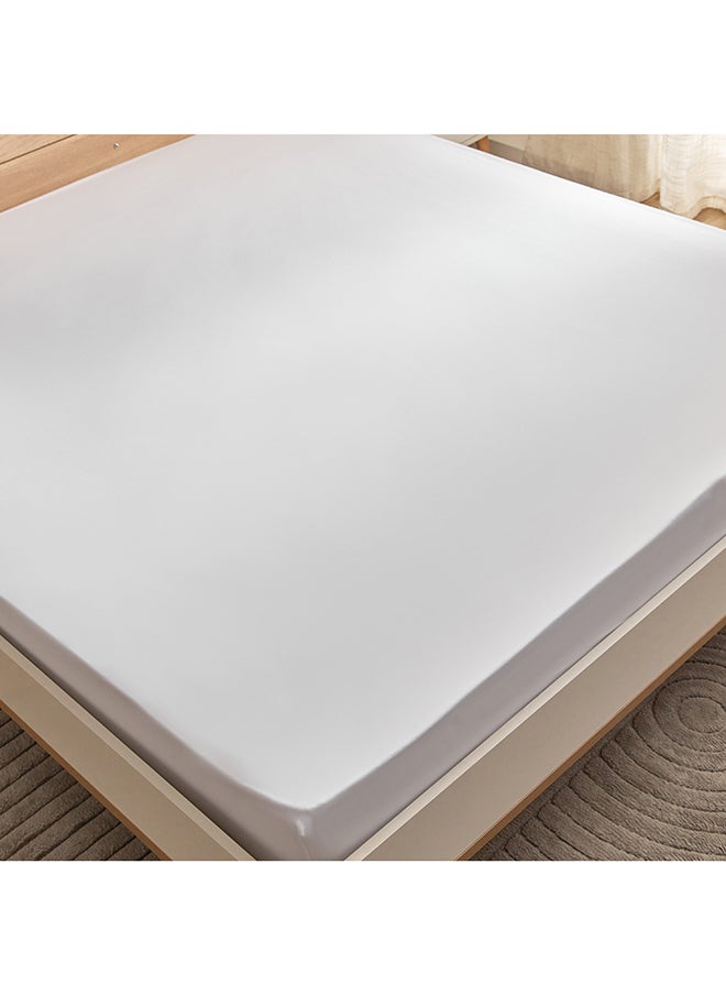 Grande Affordables White Haven Geta Super King Percale Cotton Fitted Sheet 200 x 33 x 200 cm