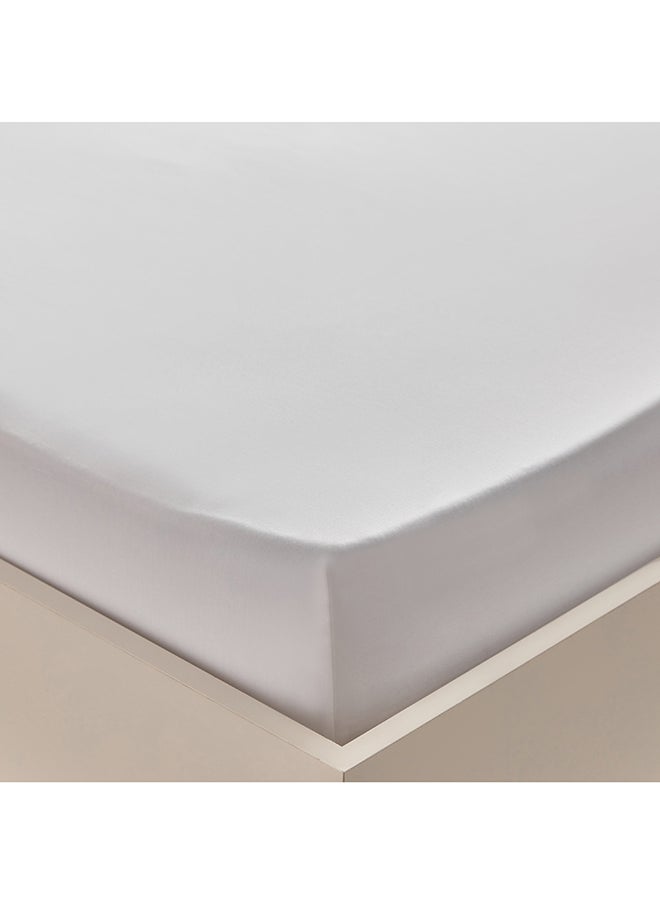 Grande Affordables White Haven Geta Super King Percale Cotton Fitted Sheet 200 x 33 x 200 cm