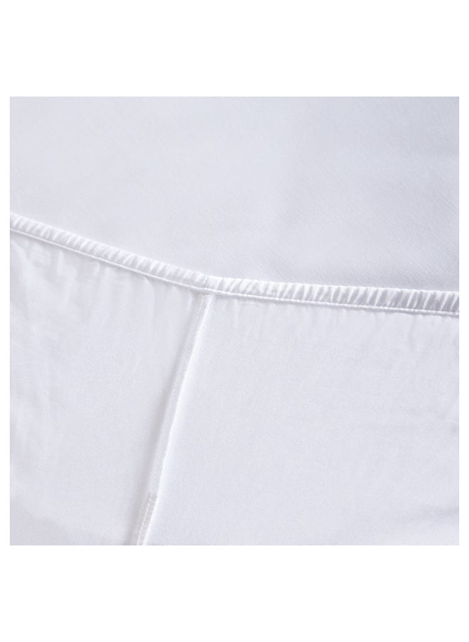 White Haven Pori 220TC Sateen Cotton King Fitted Sheet 200 x 33 x 180 cm