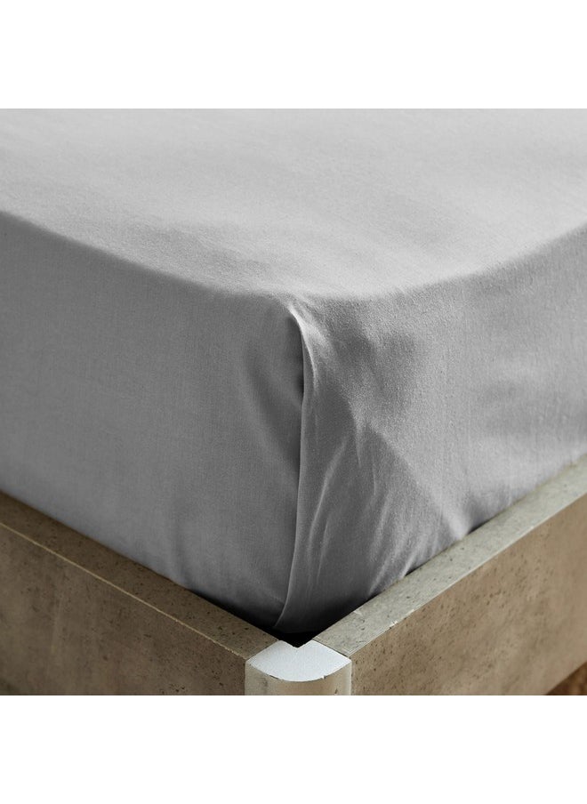 Ballina Solid Cotton Twin Flat Sheet 260 x 170 cm