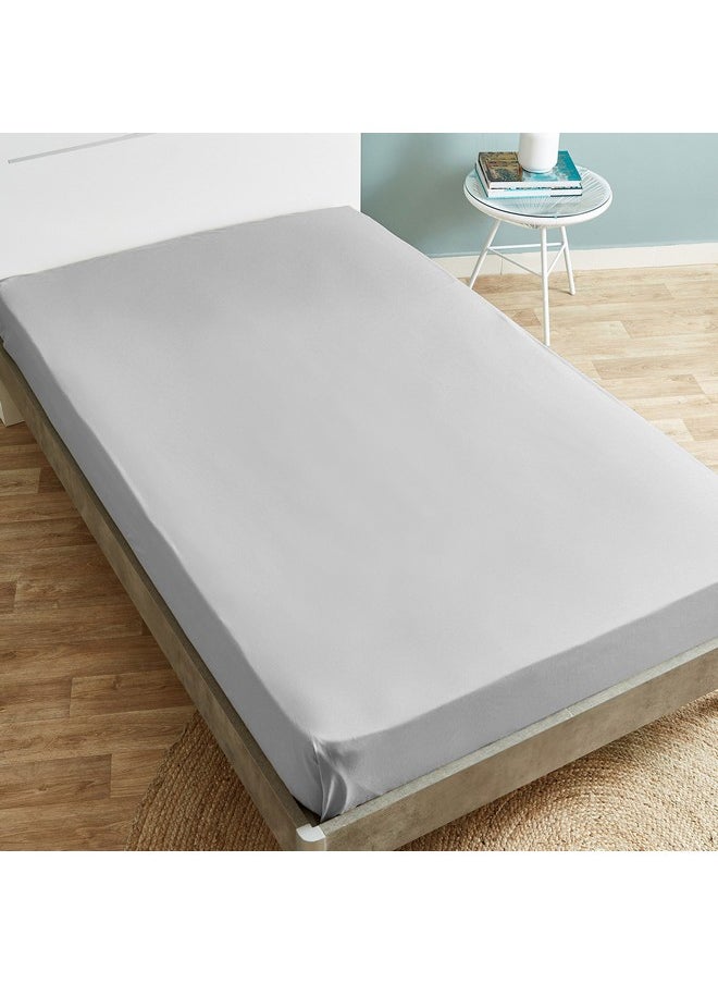 Ballina Solid Cotton Twin Flat Sheet 260 x 170 cm