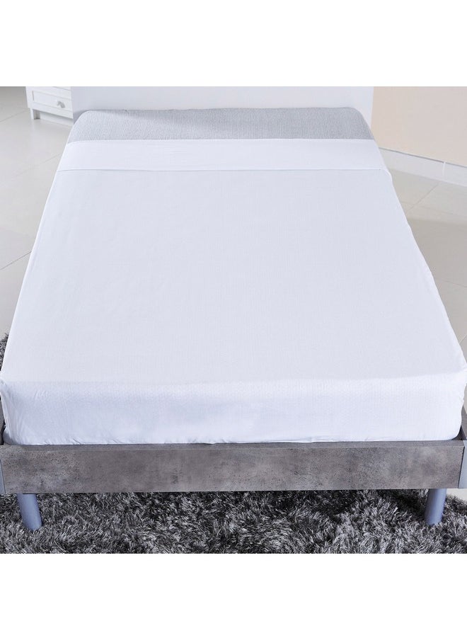 Ballina Solid Cotton Twin Flat Sheet 260 x 170 cm