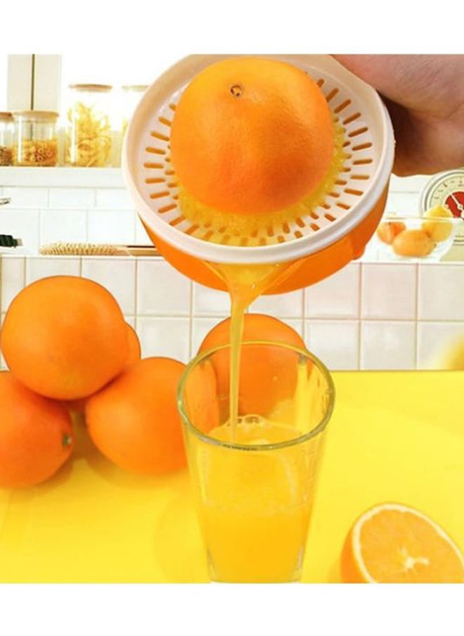 Manual Citrus Juicer Orange/White 17.5x9.2cm