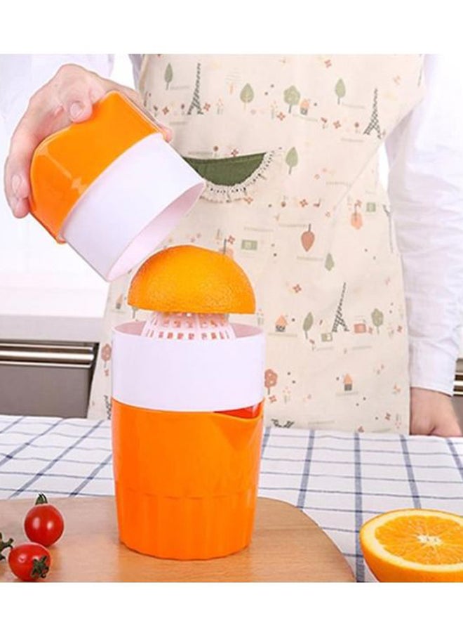 Manual Citrus Juicer Orange/White 17.5x9.2cm