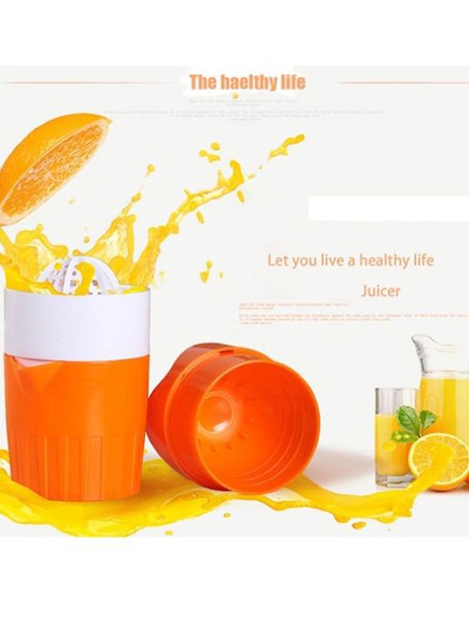 Manual Citrus Juicer Orange/White 17.5x9.2cm