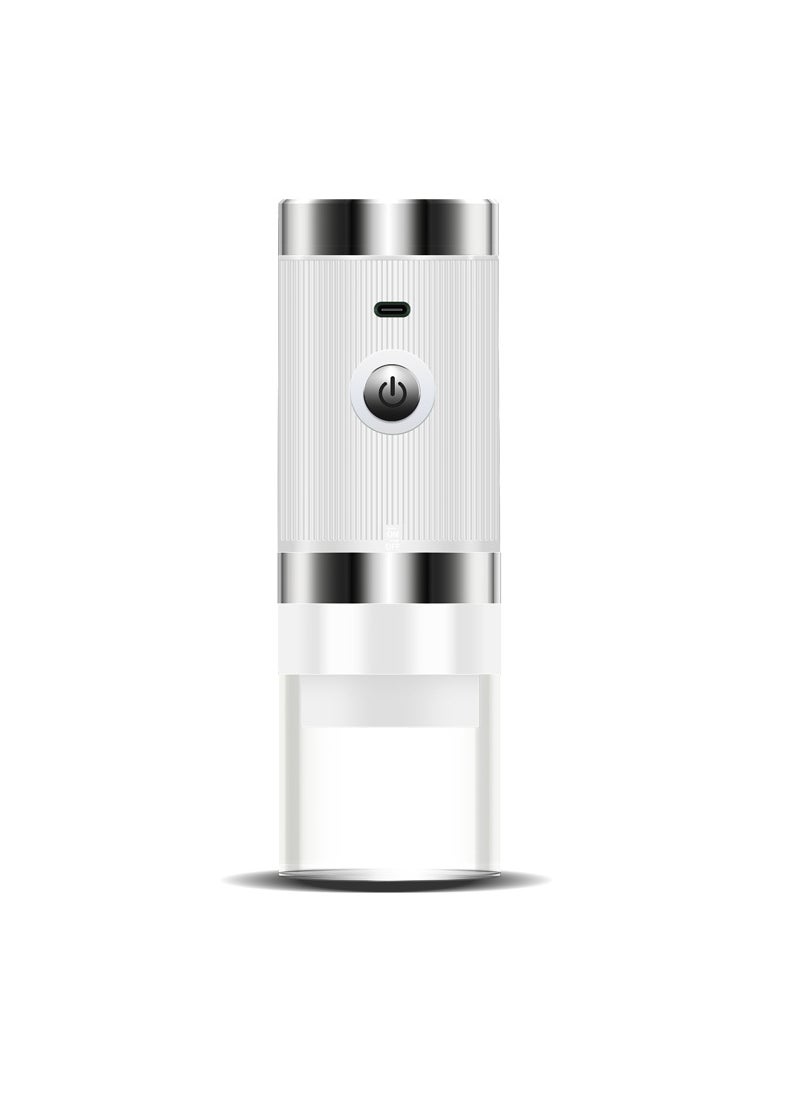 Portable Electric Coffee Grinder USB Charged White