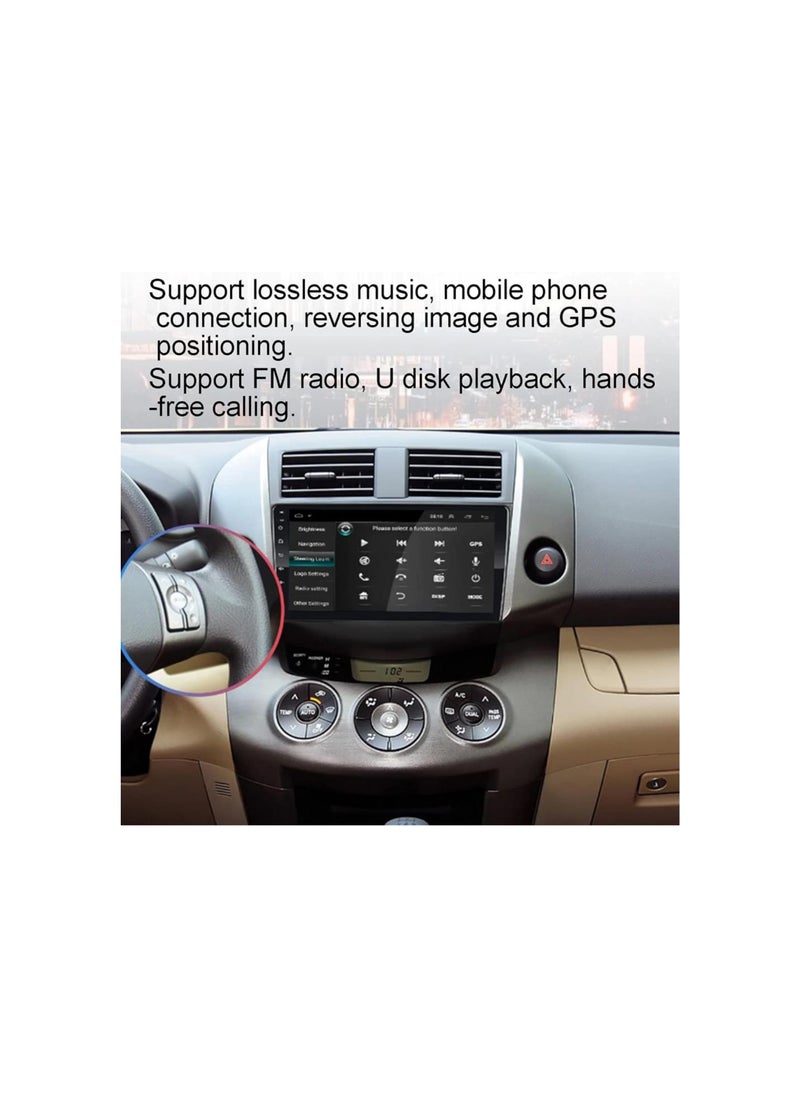 9in Car Navigation GPS High Definition Touch Screen Multimedia Player for Android 10 Replacement for RAV4 20072011(1+16G)