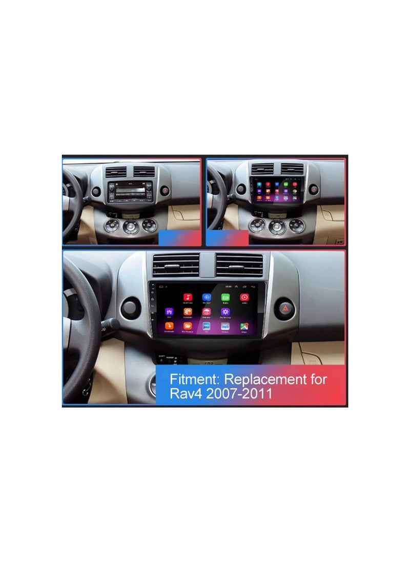 9in Car Navigation GPS High Definition Touch Screen Multimedia Player for Android 10 Replacement for RAV4 20072011(1+16G)