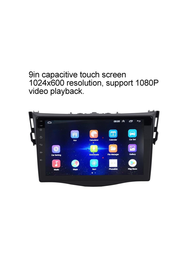 9in Car Navigation GPS High Definition Touch Screen Multimedia Player for Android 10 Replacement for RAV4 20072011(1+16G)