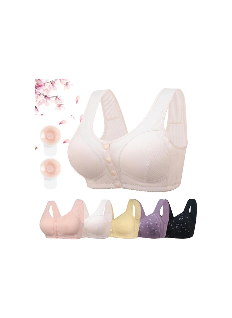 Daisy Bra For Seniors, Daisy Bra, Lisa Charm Daisy Bra For Seniors, Fiona Charm Bra Front Button For Women