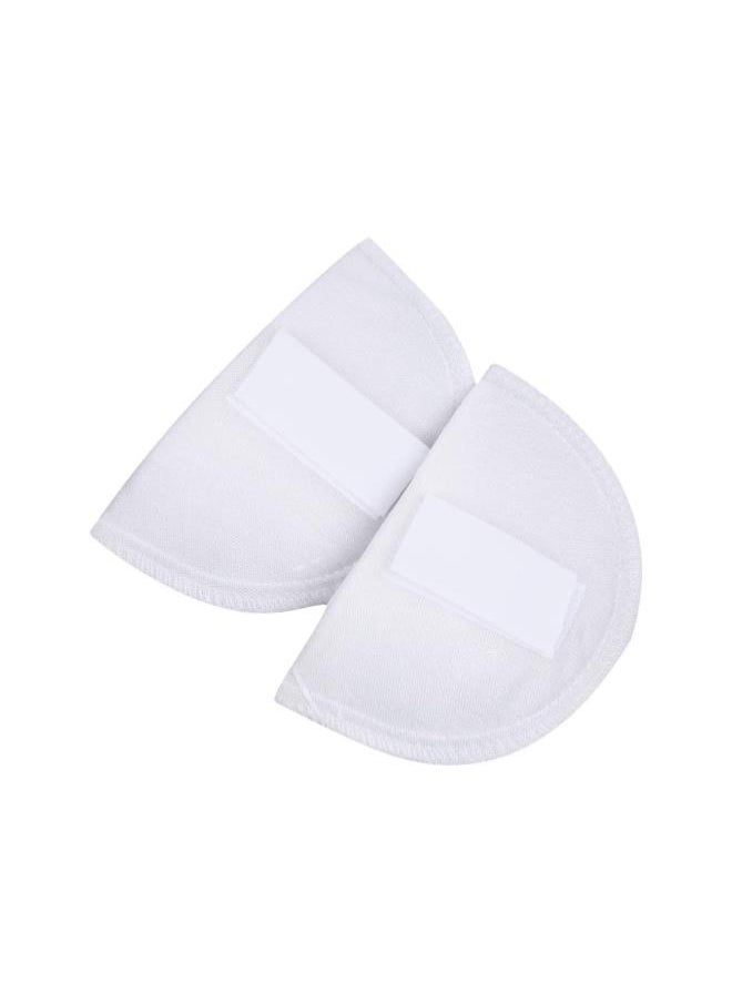 Foam Shoulder Pads Sewing Shoulder Pads Soft Covered Set-in Shoulder Enhancer for Blazer Blouses T Shirt Clothes White