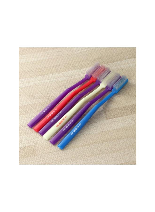 12pcs Adult Manual Toothbrush Hard Tooth Clean Brush Pocket Toothbrush for Teeth Stain Clean(Random Color)