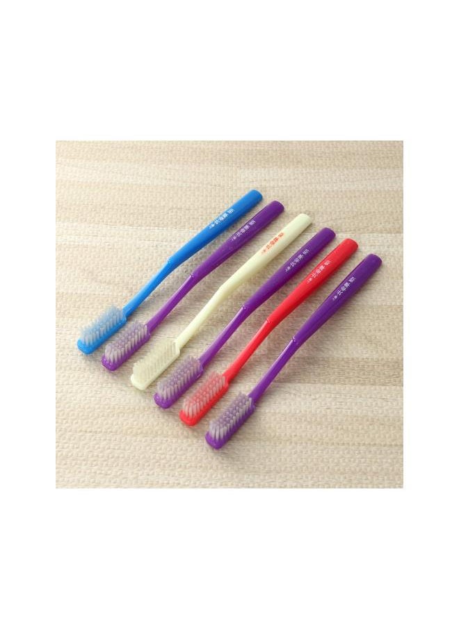 12pcs Adult Manual Toothbrush Hard Tooth Clean Brush Pocket Toothbrush for Teeth Stain Clean(Random Color)