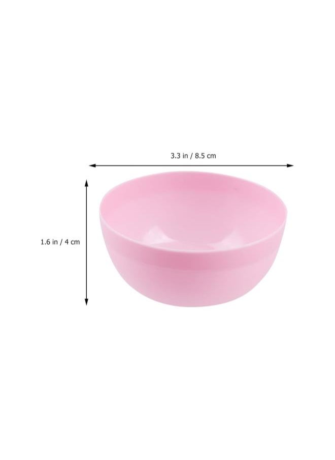 silvercnc 10Sets Slime Bowl Slime Mixing Tool Makeup Bowl Crystal Mud Mixing Bowls Plastic Glue Mixer for Makeup Kids Crafts (Pink)