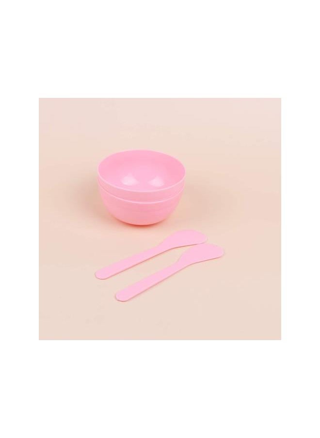 silvercnc 10Sets Slime Bowl Slime Mixing Tool Makeup Bowl Crystal Mud Mixing Bowls Plastic Glue Mixer for Makeup Kids Crafts (Pink)