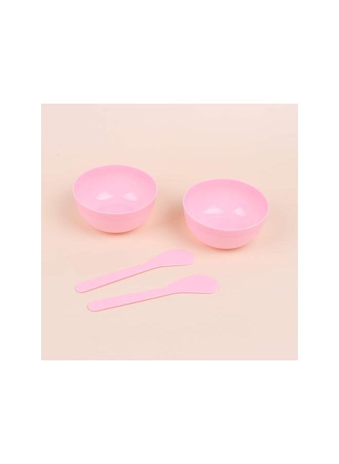 silvercnc 10Sets Slime Bowl Slime Mixing Tool Makeup Bowl Crystal Mud Mixing Bowls Plastic Glue Mixer for Makeup Kids Crafts (Pink)