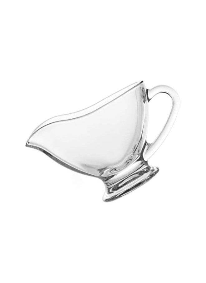 2pcs Saucy Glass Gravy Boat Dishes with Handle Spout for Gravy Salad Dressings Milk Broth Creamer 220ml