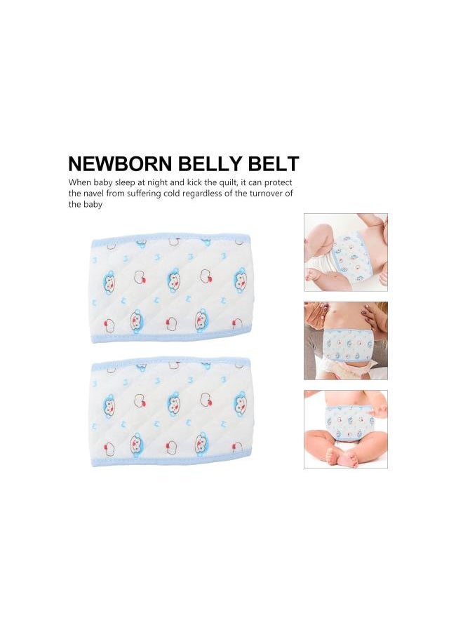 3Pcs Baby Umbilical Hernia Belt Baby Belly Button Cord Band Infant Belly Wrap Adjustable Navel Belly Band Sky- Blue