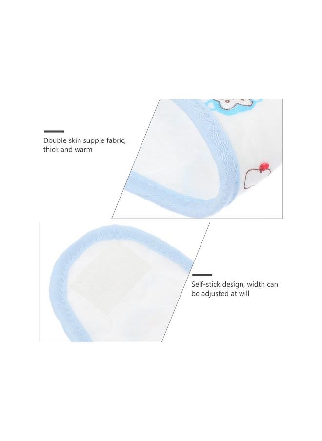 3Pcs Baby Umbilical Hernia Belt Baby Belly Button Cord Band Infant Belly Wrap Adjustable Navel Belly Band Sky- Blue
