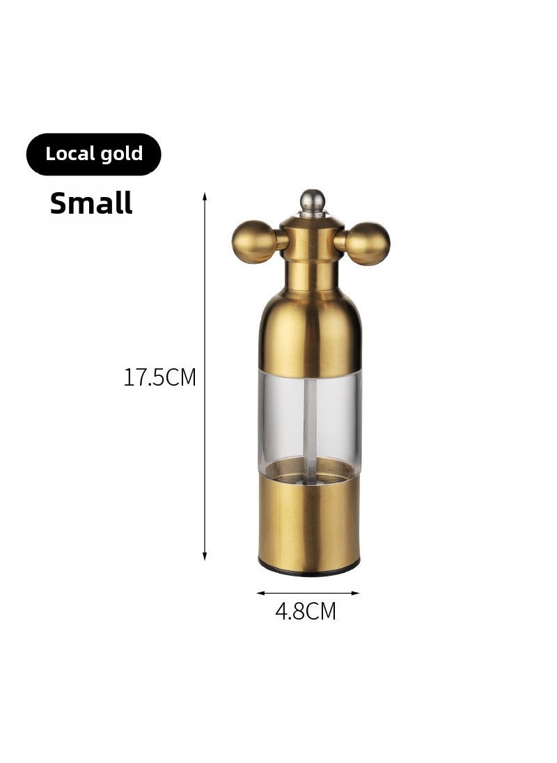 Manual Pepper Grinder 304 Stainless Steel Salt Mill Golden trumpet