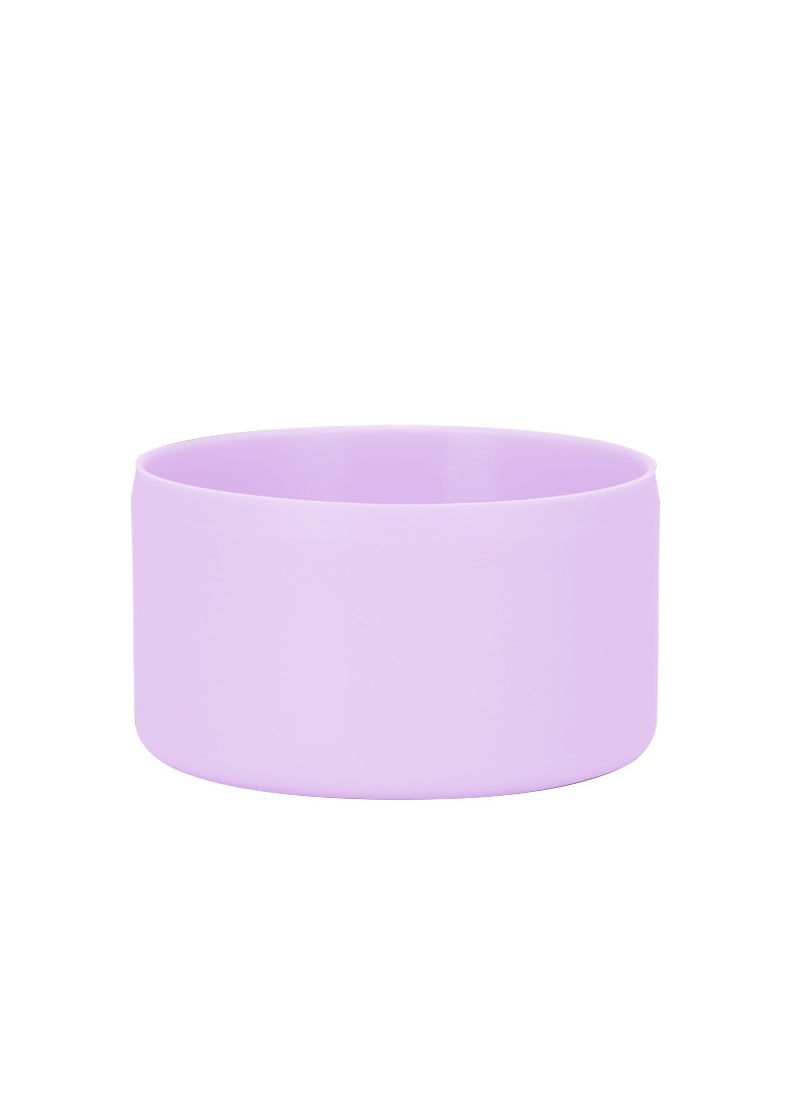 1 x 5 pcs 2024 New Insulated Cup Base Anti-Slip Thickened Silicone Sleeve Lavender-Dot Cup Applicable