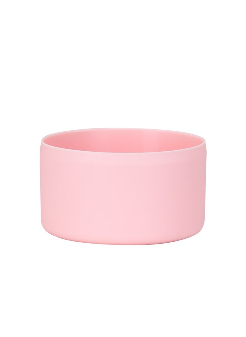 1 x 5 pcs 2024 New Insulated Cup Base Anti-Slip Thickened Silicone Sleeve Light Pink-Dot Cup Applicable